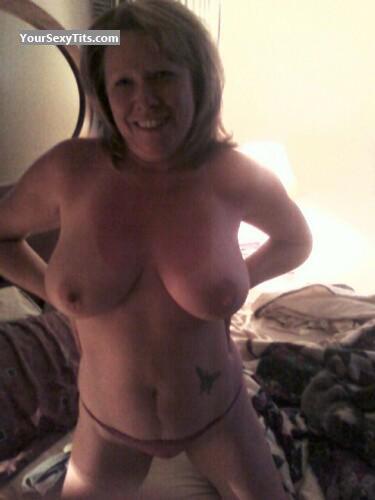 Tit Flash: Big Tits - Topless Debbie from United States
